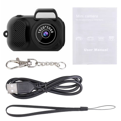 Mini Camera with Screen Indoor Home Outdoor Sport HD 1080P Portable Vintage Very Small Camcorder Video Recorder Support TF Card