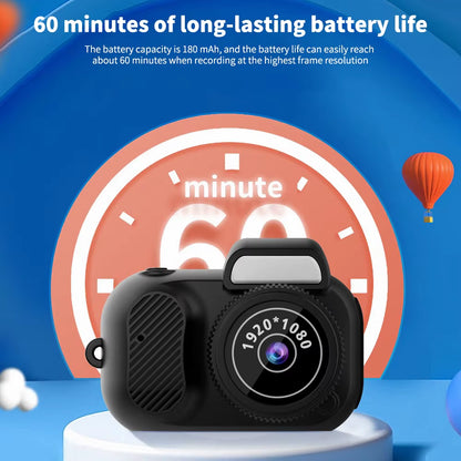Mini Camera with Screen Indoor Home Outdoor Sport HD 1080P Portable Vintage Very Small Camcorder Video Recorder Support TF Card